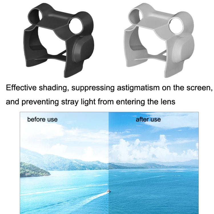 Sunnylife MM3-ZG406 Lens Hood Gimbal Protection Anti-Glare Sunshade Cover For DJI Mini3 Pro(Black)