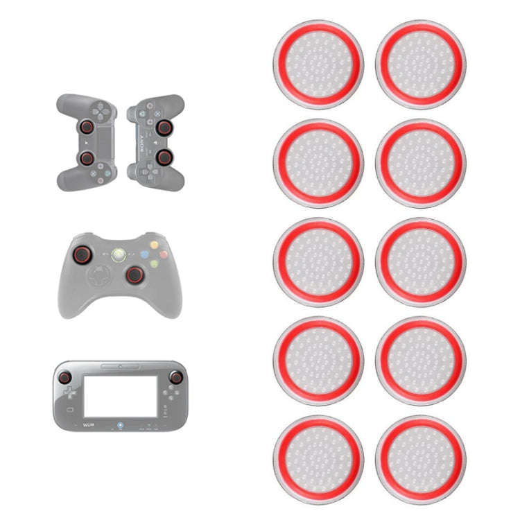 10 PCS Gamepad Silicone Luminous Button Cap Rocker Cap For PS5/PS4/PS3/ONE/360/PRO/series X/S(Tra...