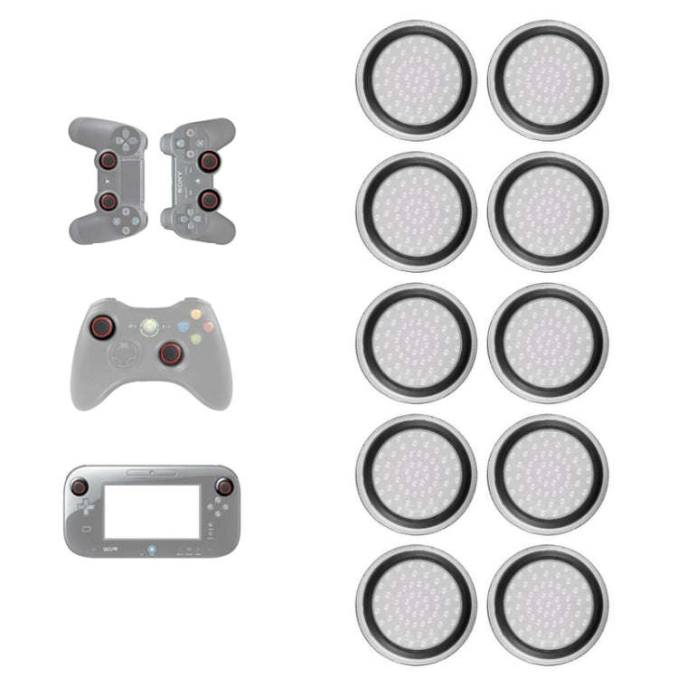 10 PCS Gamepad Silicone Luminous Button Cap Rocker Cap For PS5/PS4/PS3/ONE/360/PRO/series X/S(Tra...