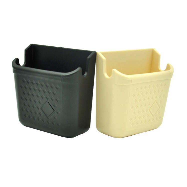 Vehicle Adhesive Mobile Phone Stand Card Cigarette Storage Box, Color: DM-004 Beige