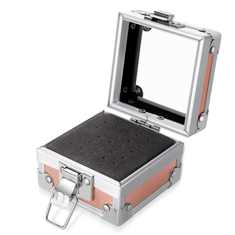 Nail Polishing Head 25 Holes Display Stand Dustproof Storage Box(Aurora)