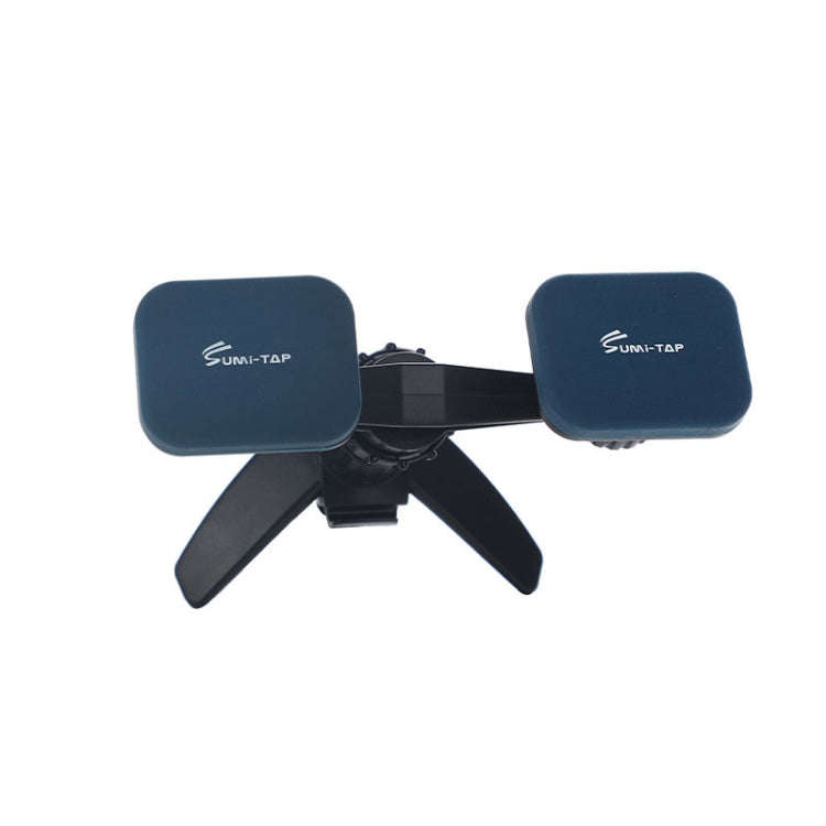 SUMITAP STH-S44Y Car Mobile Phone Double Head Magnetic Stand(Blue)