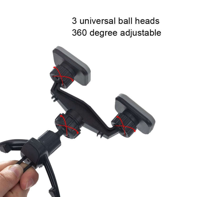 SUMITAP STH-S44Y Car Mobile Phone Double Head Magnetic Stand(Blue)