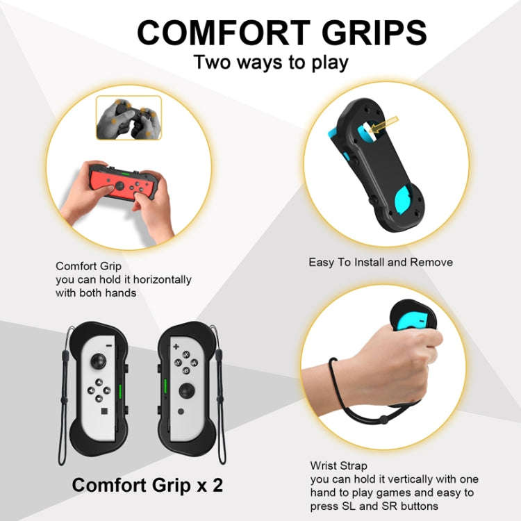 JYS JYS-NS241 12 In 1 Game Somatosensory Motion Accessories Set For Nintendo Switch(Black)
