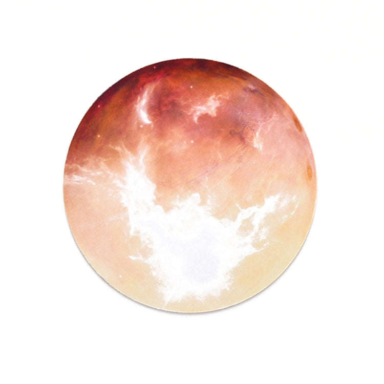 5 PCS Round Rubber Planet Mouse Pad(Mars)
