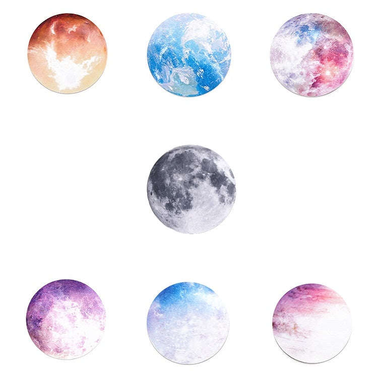5 PCS Round Rubber Planet Mouse Pad(Mars)