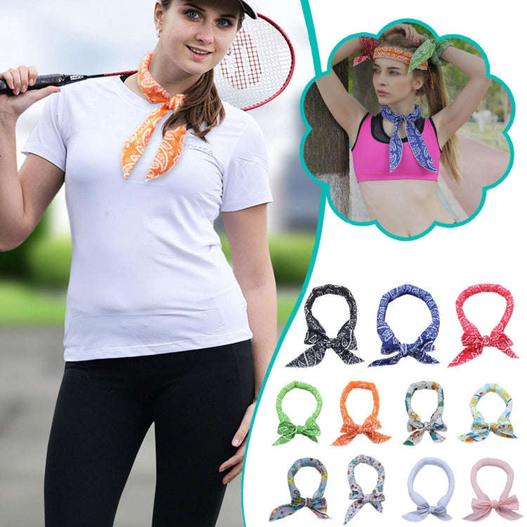3 PCS Summer Cooling Bandana Neck Wraps Scarf For Women Men Kids Pet, Color: Yellow Leaves