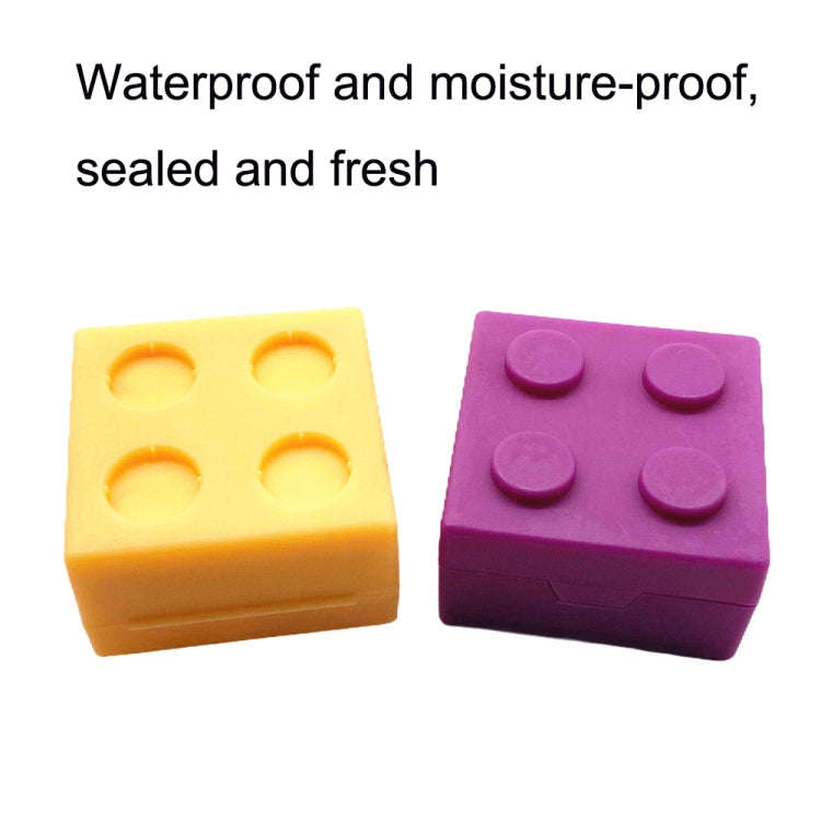 SD-J-406 28 Grids Portable Colorful Compartment Detachable Plastic Building Block Pill Box(As Show)
