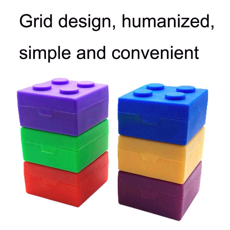 SD-J-406 28 Grids Portable Colorful Compartment Detachable Plastic Building Block Pill Box(As Show)