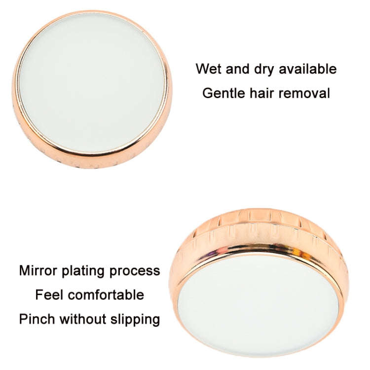 Manual Glass Shaver Physical Painless Gentle Epilator(Rose Gold)