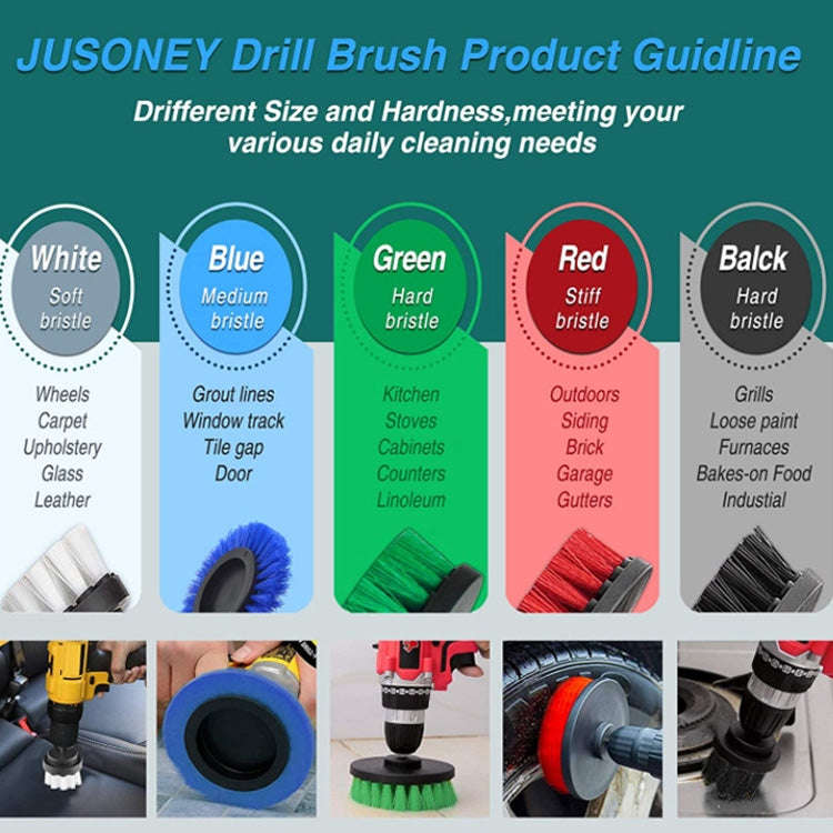 6 PCS / Set Kitchen Bathroom Car Tire Floor Crevice Clean Diamond Brush(Color Random Delivery)