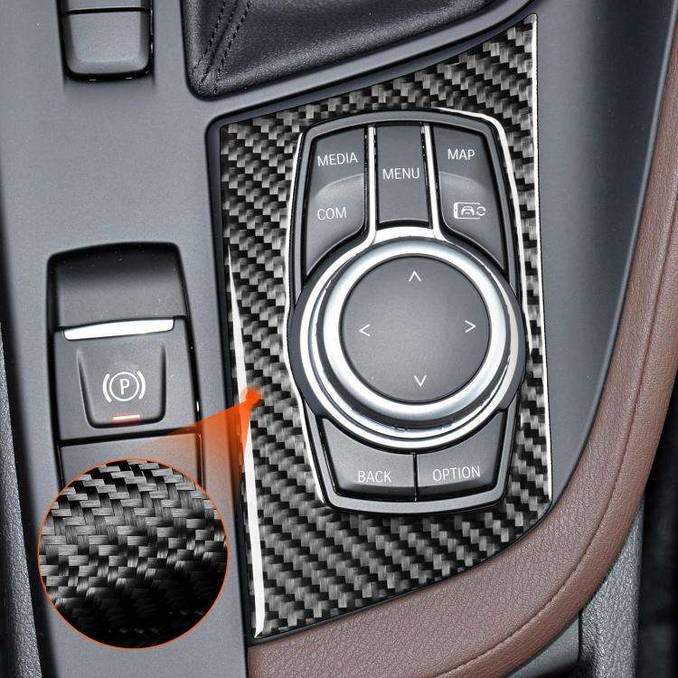 For BMW X1 F48/X2 F39 Left-Hand Drive Multimedia Knob Panel Sticker(Black)