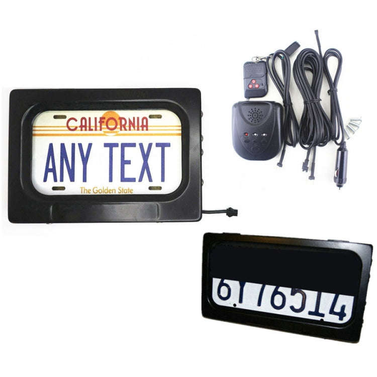 US Motorcycle License Plate Cover Frame Roller Blind License Plate Bracket