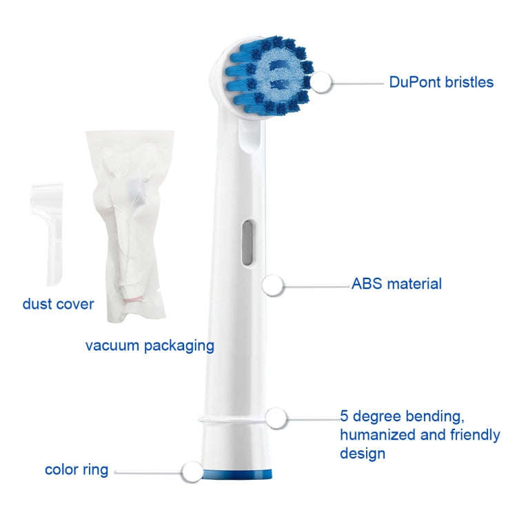 2 PCS For Oral-B Full Range of Electric Toothbrush Replacement Heads(Multi -angle Cleaning)