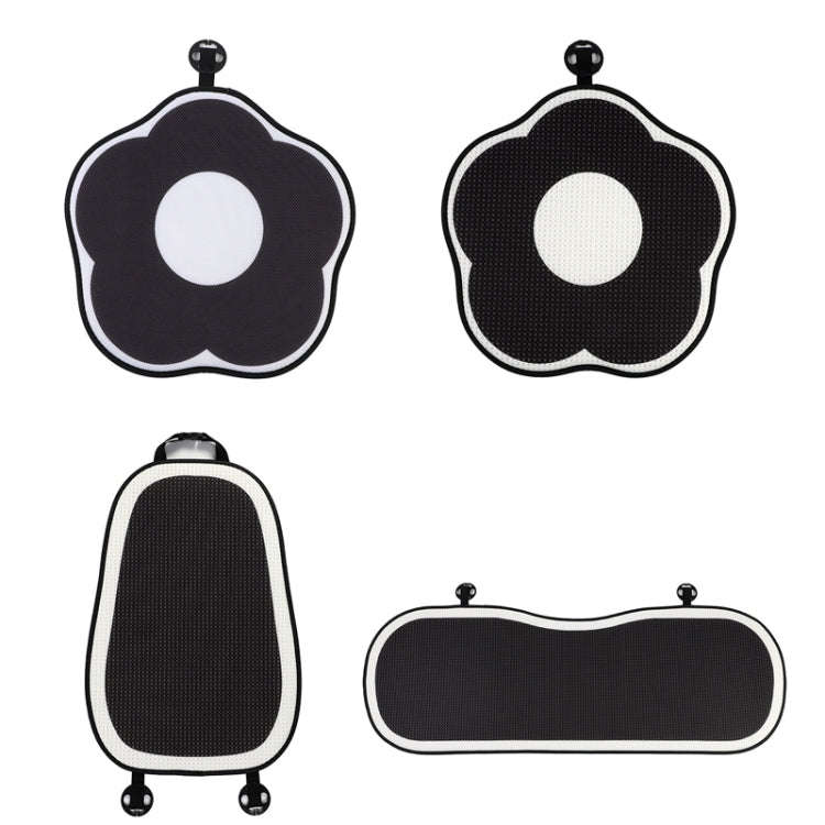 Ice Silk Simple Car Breathable Seat Cushion Cool Pad Summer Universal, Style: Honeycomb Backrest