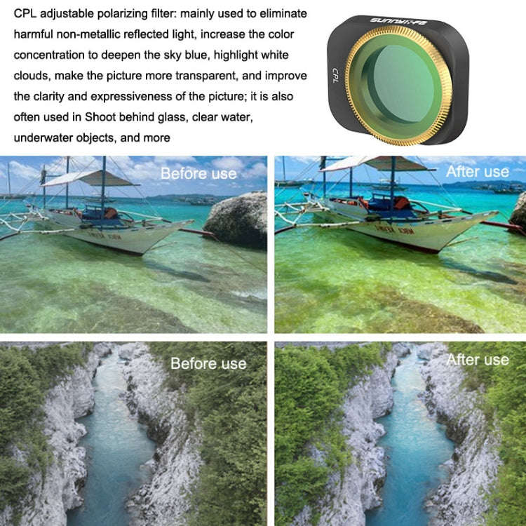 Sunnylife MM3-FI411 For Mini 3 Pro Filter, Color: CPL