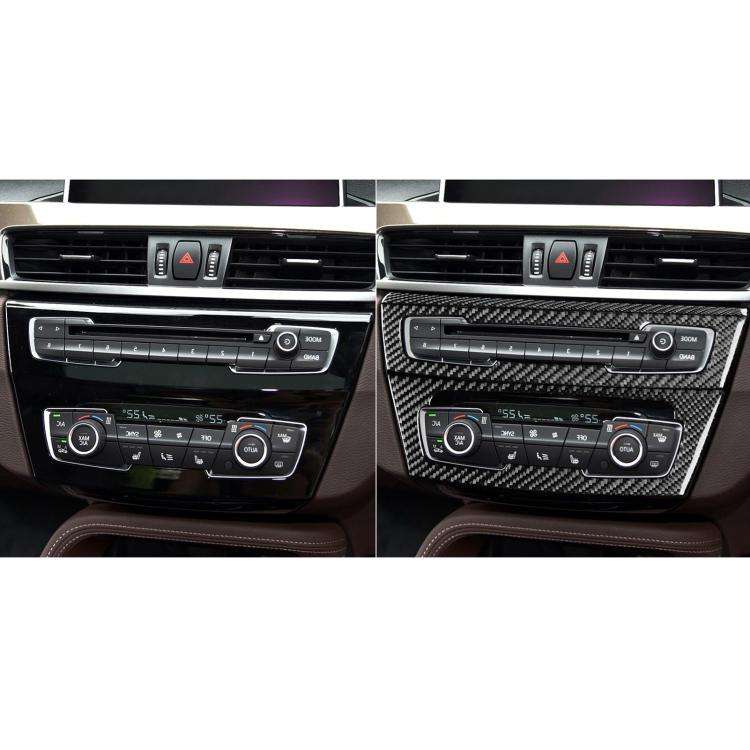 For BMW X1 F48/X2 F39 3pcs /Set Right-Hand Drive Radio + Air Conditioning Panel Sticker(Black)