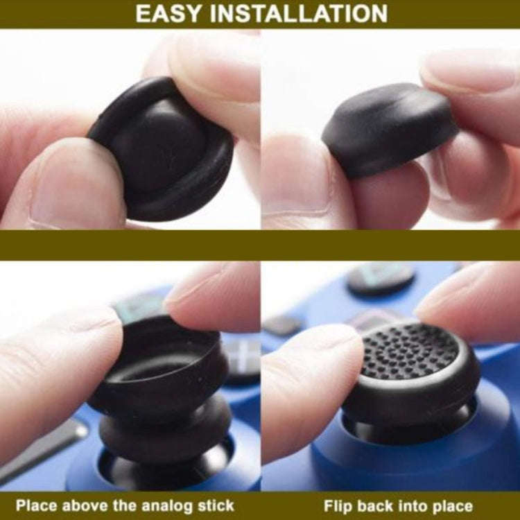 20 PCS Gamepad Silicone Rocker Cap For PS5/PS4/PS3/ONE//360/PRO/series X/S(Red)