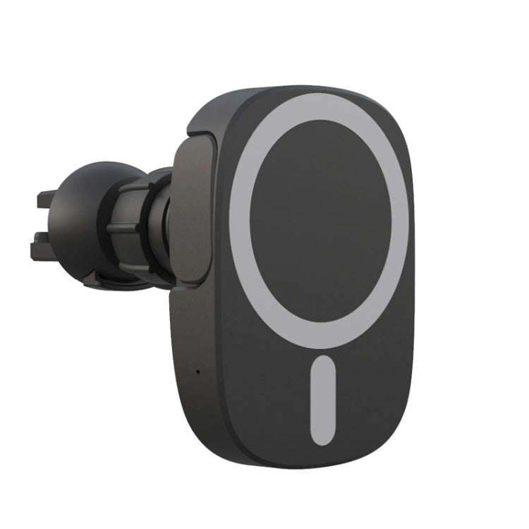 15W Intelligent Car Magnetic Wireless Charging Stand For IPhone 12 / 13 Series (Black)