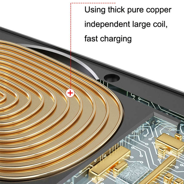 15W Intelligent Car Magnetic Wireless Charging Stand For IPhone 12 / 13 Series (Black)