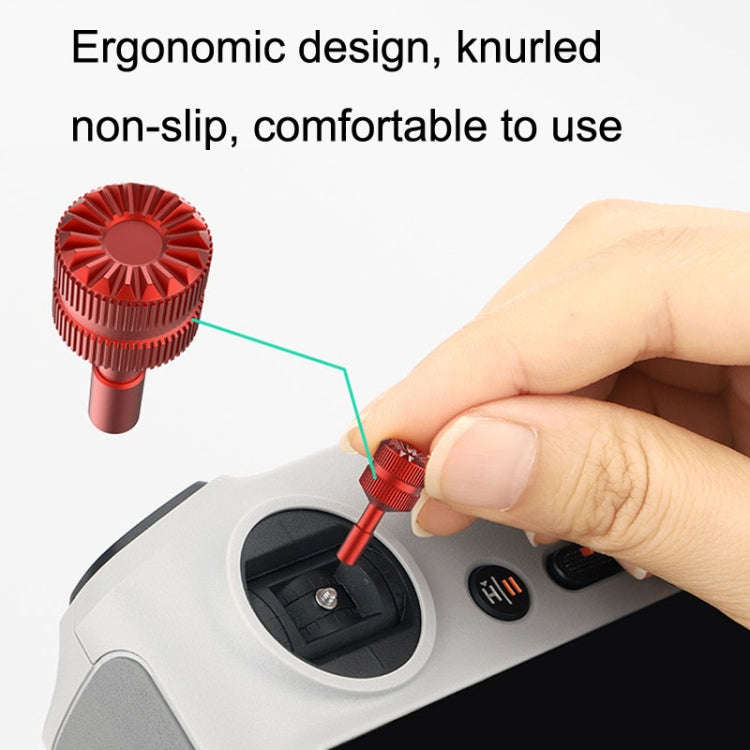 1 Pair Sunnylife MM3-YG393 For DJI Mini3 Pro DJI RC With Screen Remote Control Thumb Rocker(Red)