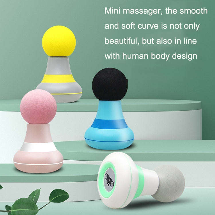Mini Fascia Device Smart Whole Body Muscle Vibrating Massage Relaxer, Style: Enhanced Model (Yellow)