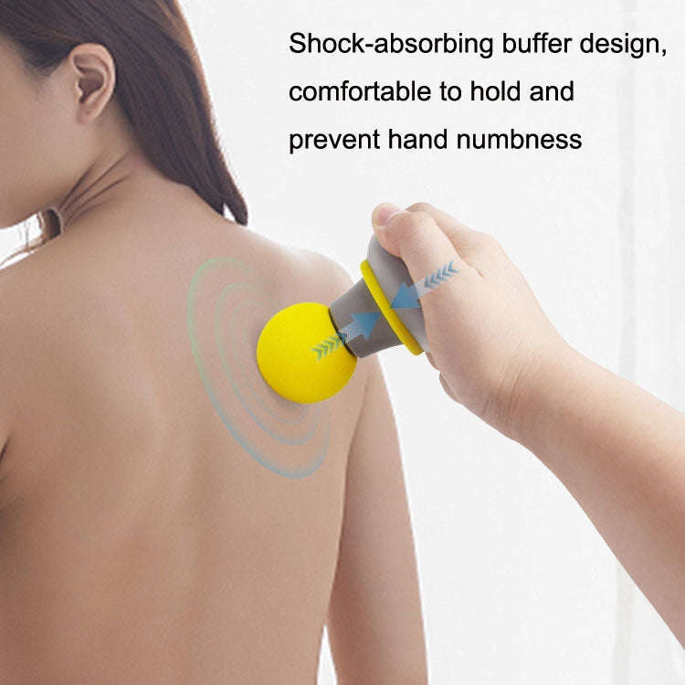 Mini Fascia Device Smart Whole Body Muscle Vibrating Massage Relaxer, Style: Enhanced Model (Yellow)