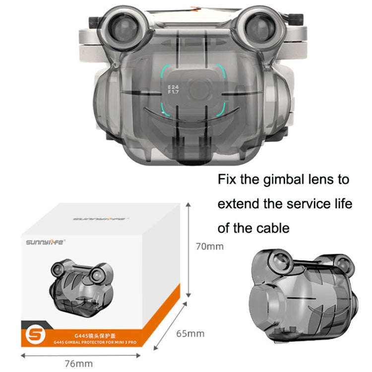 Sunnylife MM3-G445 For DJI Mini 3 Pro Frog Lens Cover Gimbal Protection Vision Sensor Cover(Trans...