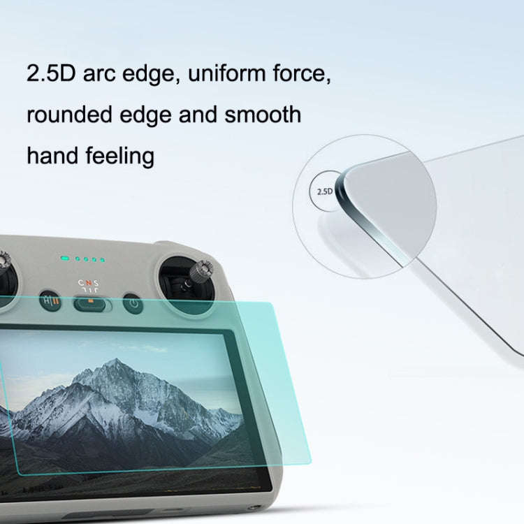 Sunnylife MM3-GHM387 9H 2.5D HD Tempered Glass Film For Mini3 Pro Remote Control(As Show)