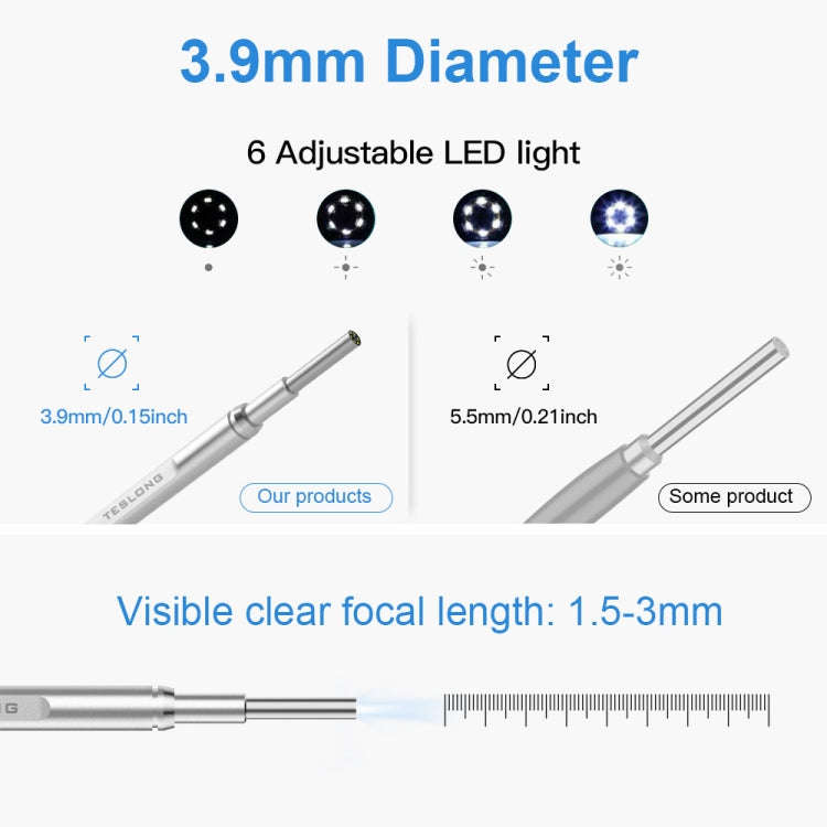 TESLONG MS450 4.5 inch HD Smart Screen Otoscope with 32GB Memory Card