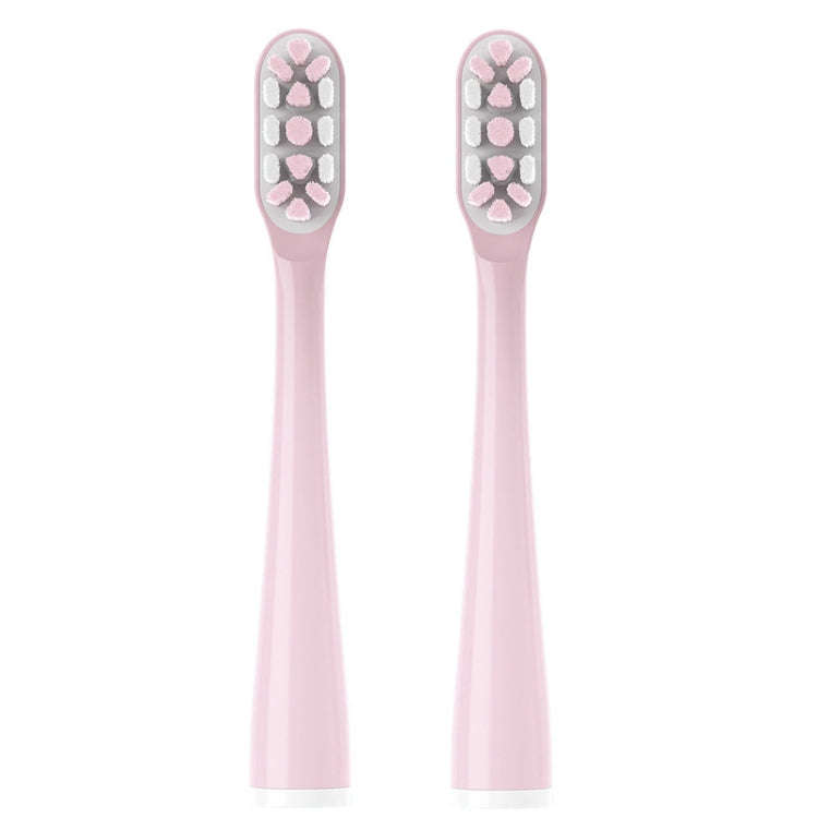 2 PCS Achor Free Tufting Electric Toothbrush Head for Usmile(Pink)