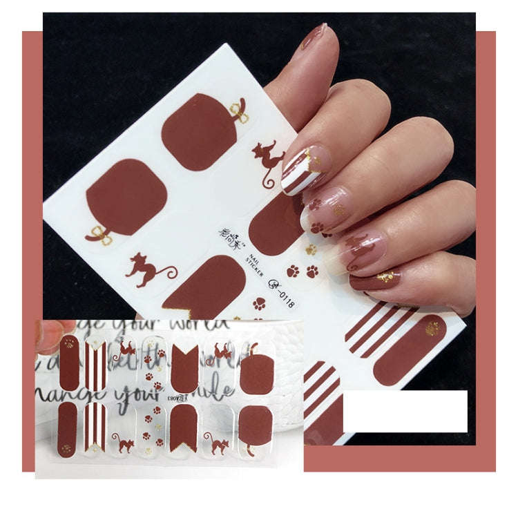 10 PCS 3D Hot Stamping Waterproof Nail Art Sticker(Z/A083)