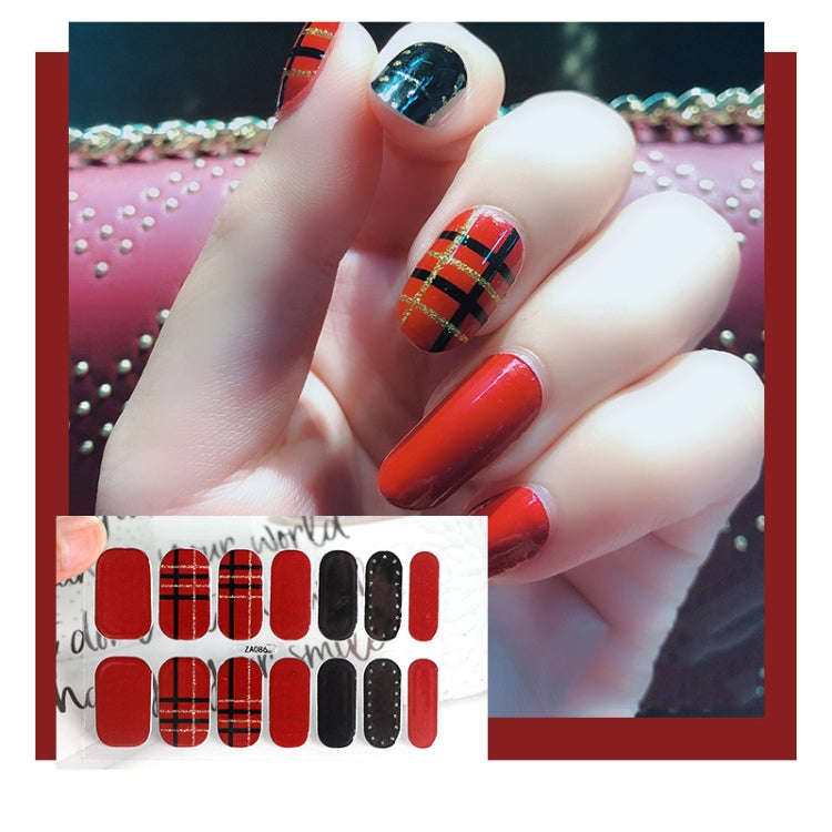 10 PCS 3D Hot Stamping Waterproof Nail Art Sticker(Z/A086)