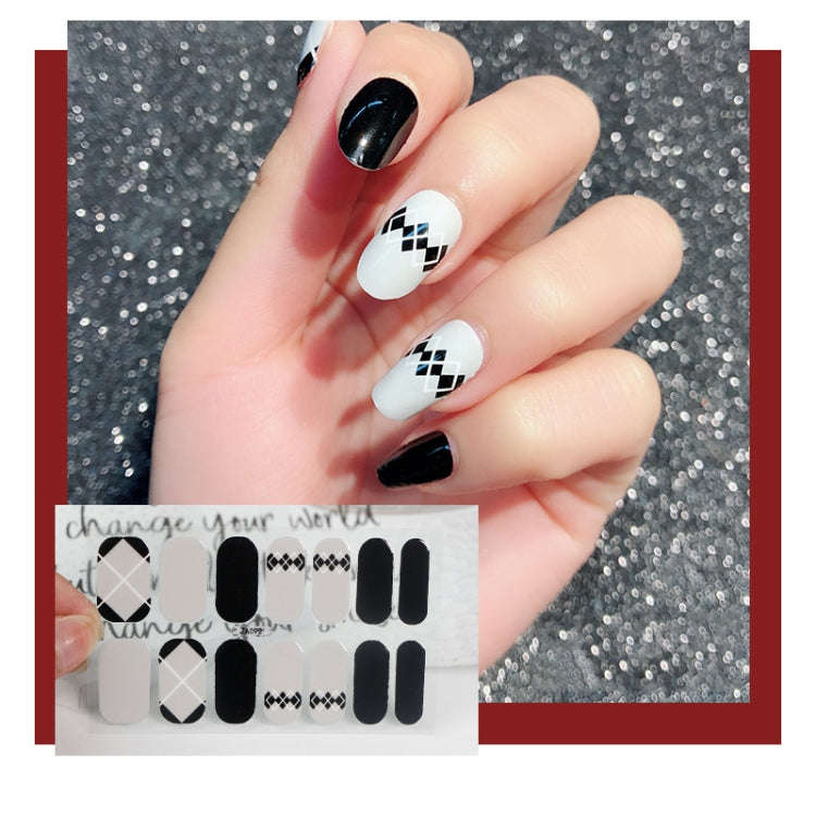 10 PCS 3D Hot Stamping Waterproof Nail Art Sticker(Z/A092)
