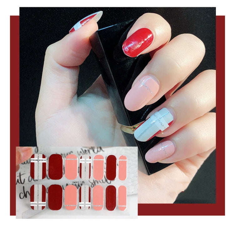 10 PCS 3D Hot Stamping Waterproof Nail Art Sticker(Z/A093)