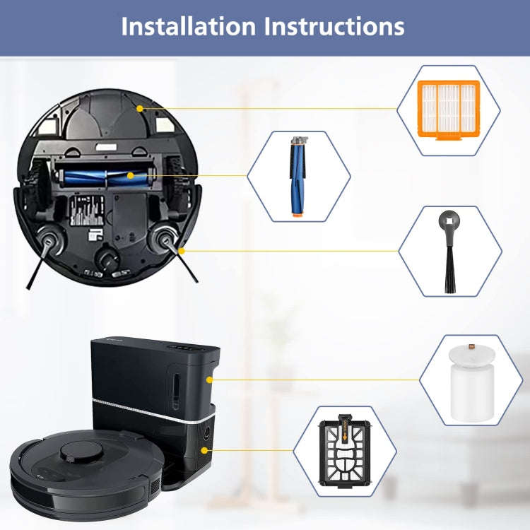 For Shark AI AV2501AE / AV2502AE Robot Vacuum Accessories 2pcs Side Brush