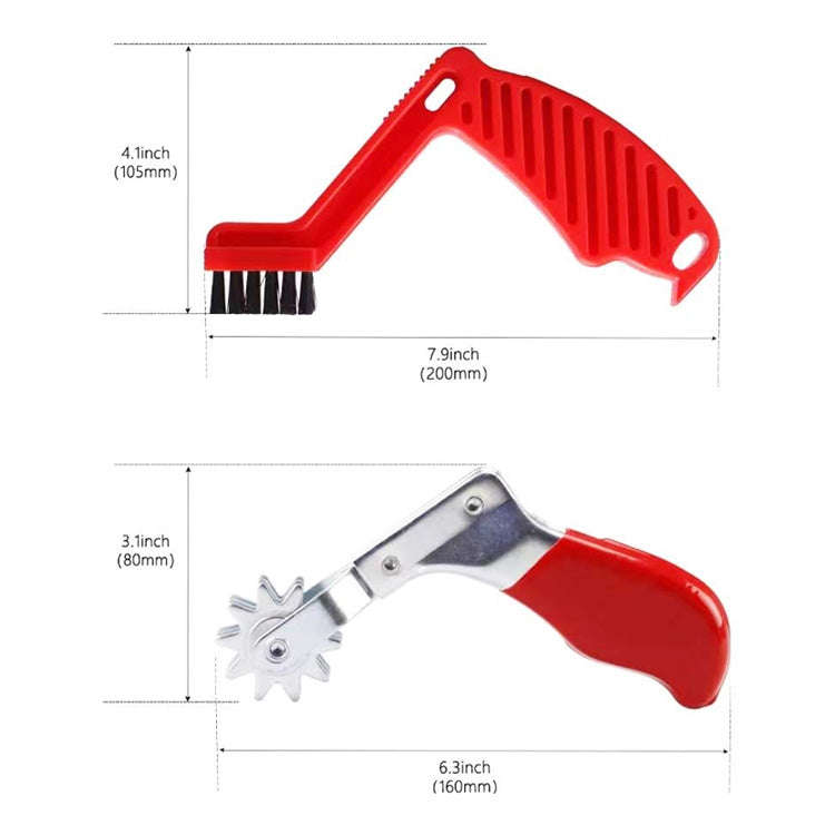 2Sets Car Cleaning And Polishing Sponge Disc Cleaning Brush Sponge Wax Marks Cleaning Brush(Red)