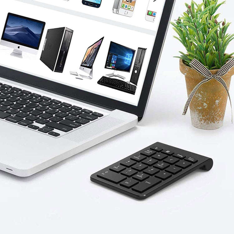 BT304 22 Keys Laptop Mini Wireless Keyboard, Spec: 2.4G (Black)