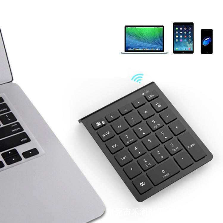 BT302 28 Keys Laptop Mini Wireless Keyboard, Spec: Bluetooth (Gray)
