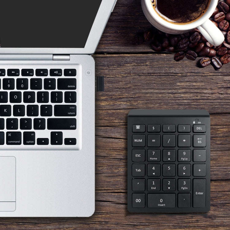 BT302 28 Keys Laptop Mini Wireless Keyboard, Spec: Bluetooth (Gray)