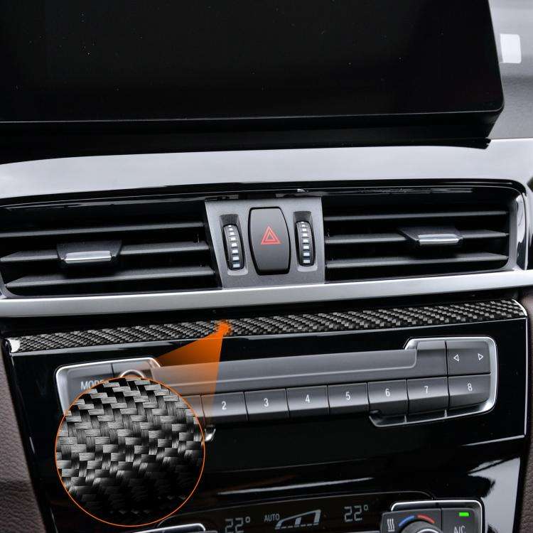 For BMW X1 F48/X2 F39 Left-Hand Drive Radio Panel Upper Sticker(Black)