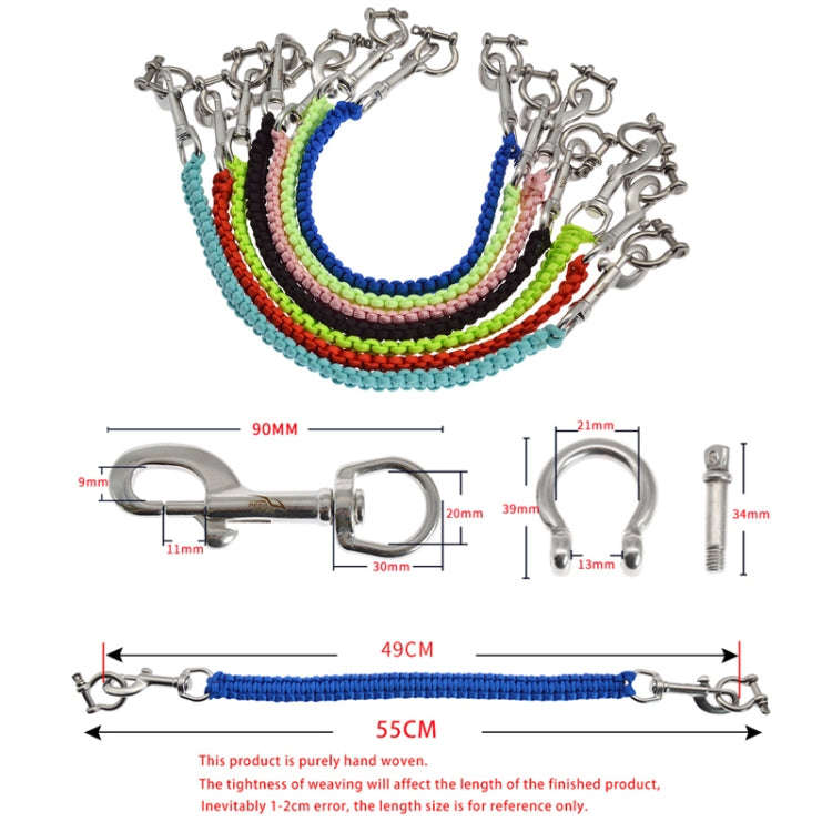KEEP DIVING RP-D01 Diving Camera Tray Handle Rope Lanyard Strap, Color: Royal Blue