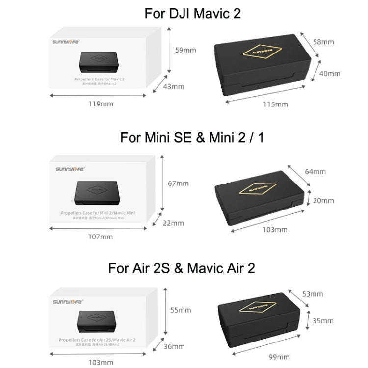 Sunnylife M2-SN9355 Blade Propeller Portable Storage Box For DJI Air 3 / Mavic 2