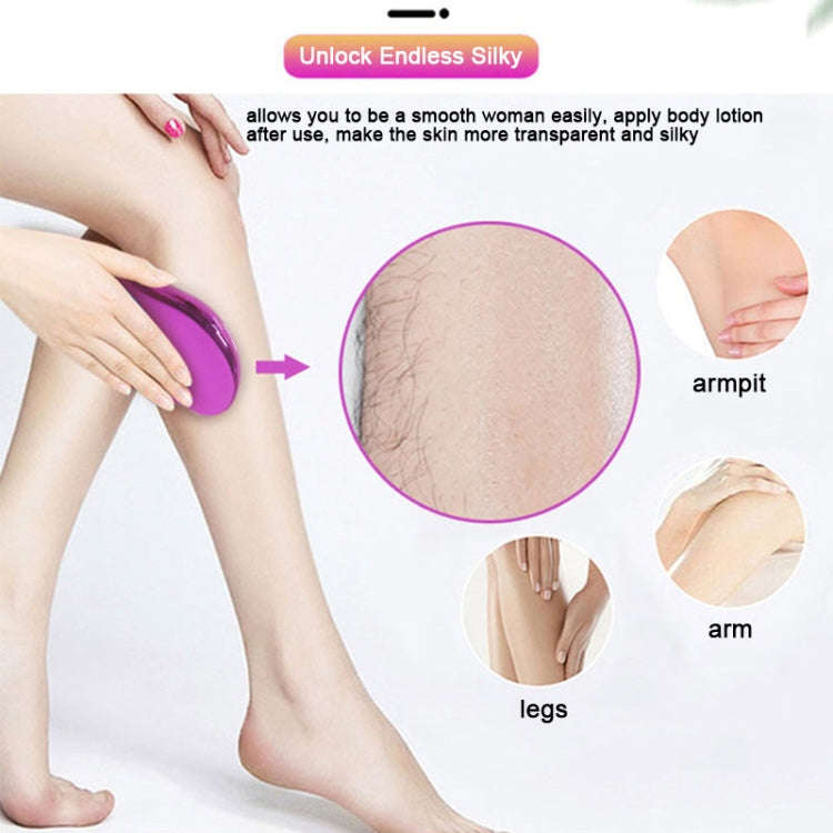 Nano -Glass Hair Removal Physical Painless Safe Epilator(Metal Blue)