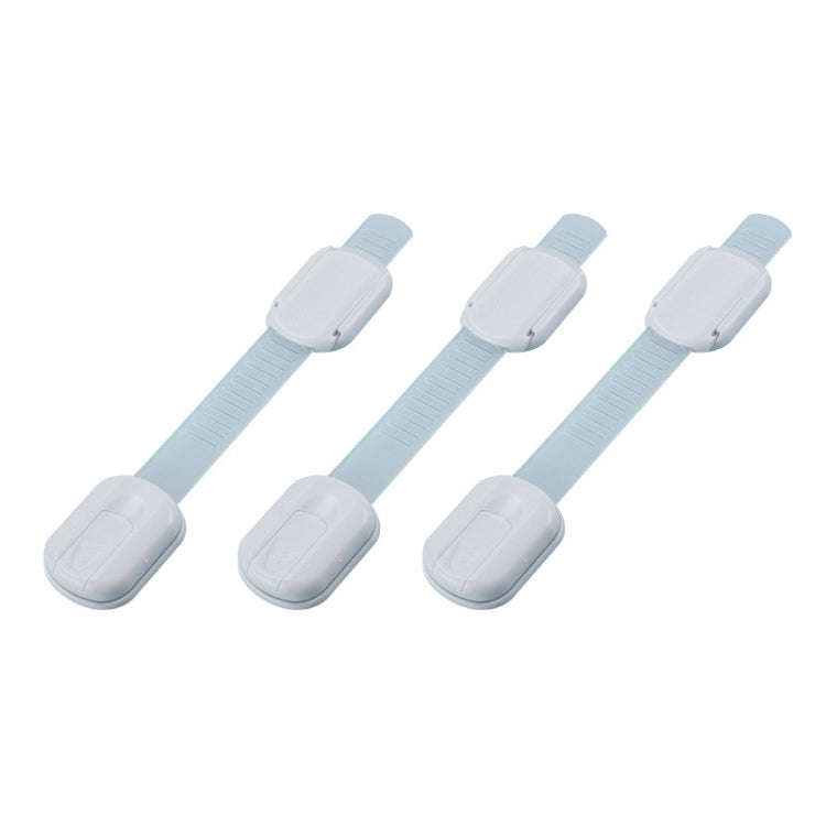 Slide Adjust Baby Safety Lock Refrigerator Drawer Lock(White)
