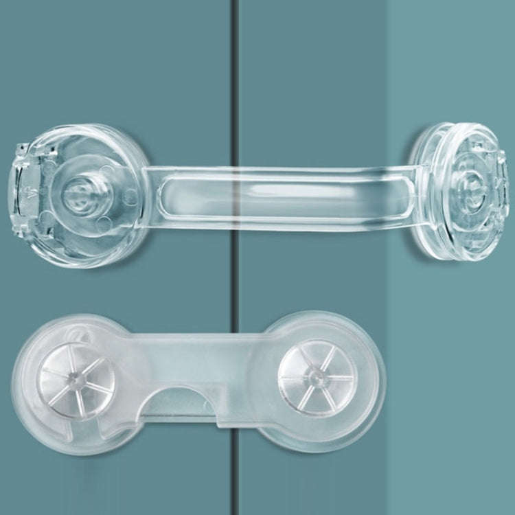 5 PCS Transparent +5 Pair Lock Children Drawer Anti-opening Cabinet Door Refrigerator Safety Lock