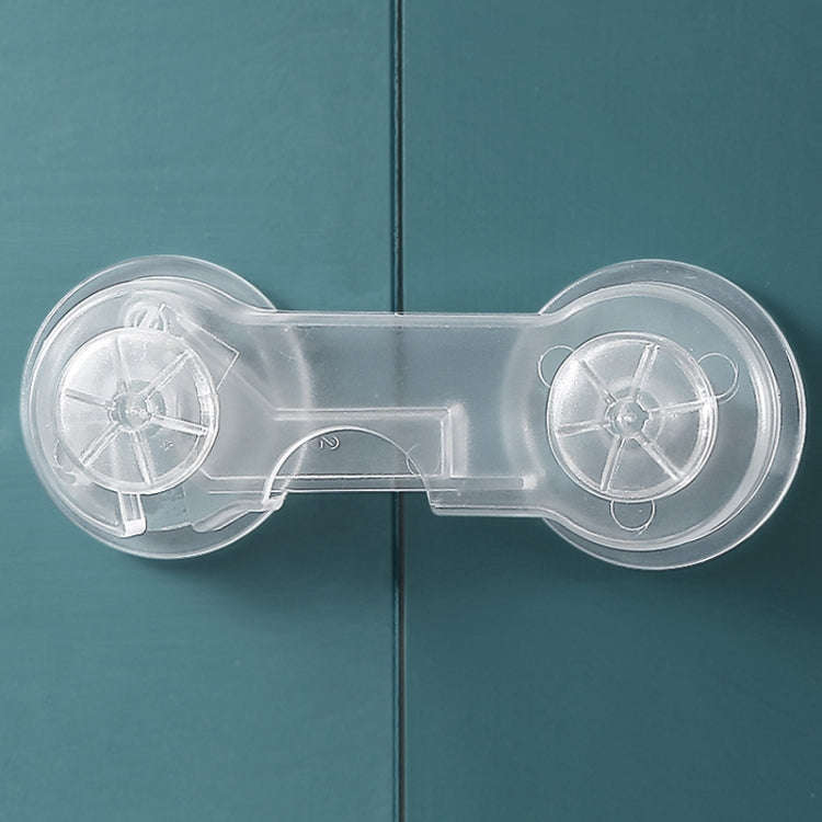 5 PCS Transparent +5 Pair Lock Children Drawer Anti-opening Cabinet Door Refrigerator Safety Lock