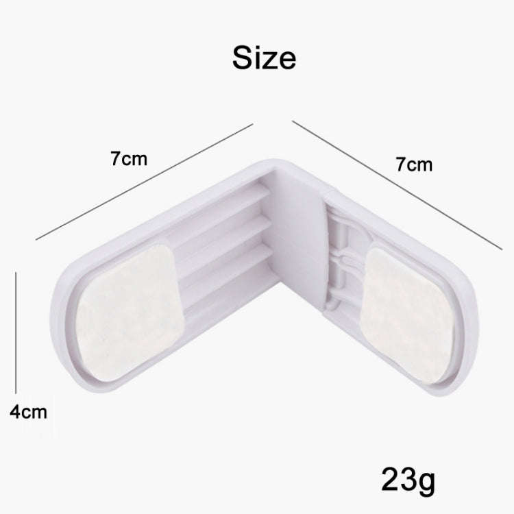 3 PCS Drawer Cabinet Door Child Safety Right Angle Lock(Light Blue)