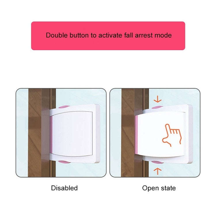 2 PCS Mobile Door And Window Safety Protection Lock For Children, Color: Brown