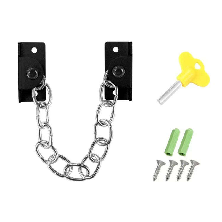 Punching Installation Protection Stainless Steel Window Limit Lock, Specification: B Type Black